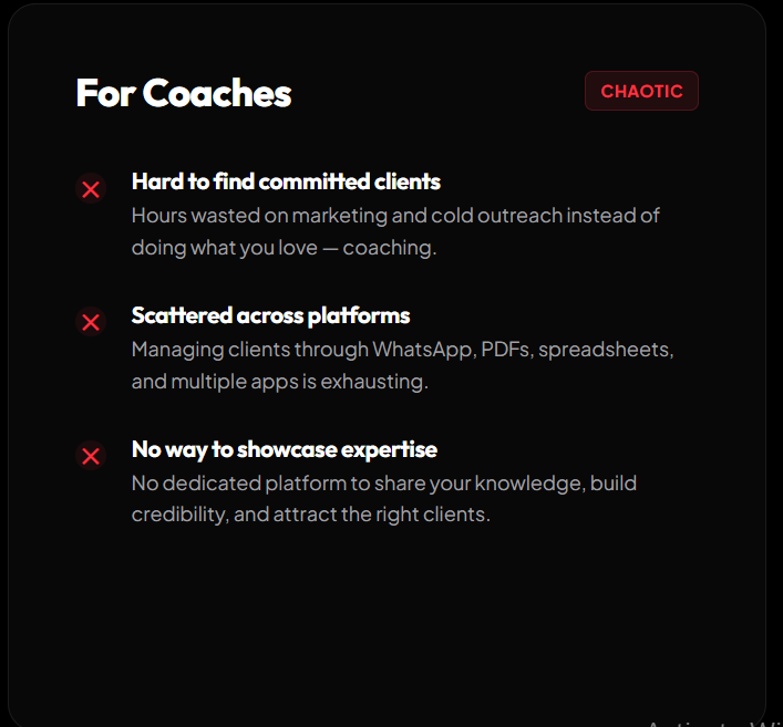 Home for coaches