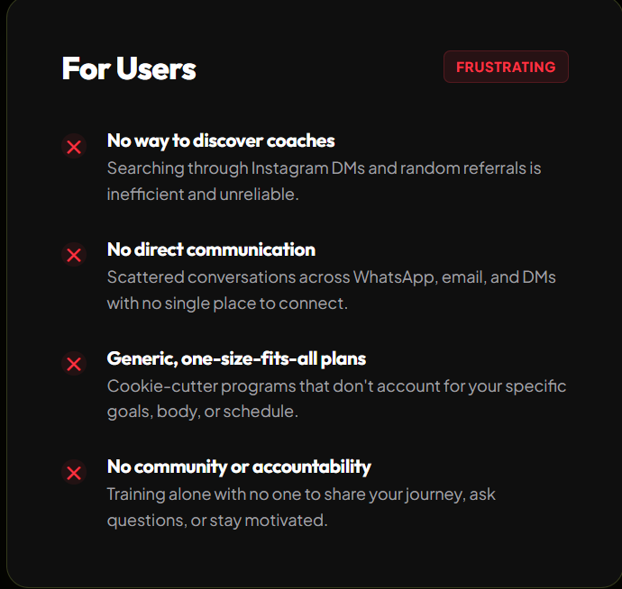Home for users
